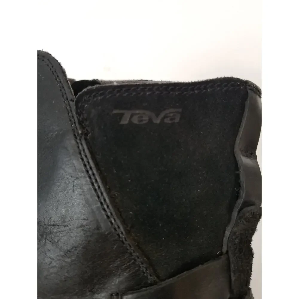 Teva De La Vina Women's Low Leather Waterproof Ankle Boot Side Zip Size 8
